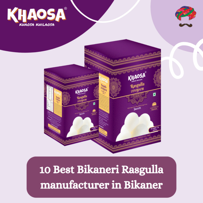 Best Bikaneri Rasgulla manufacturer in Bikaner